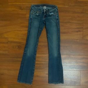 true religion low rise boot cut jeans